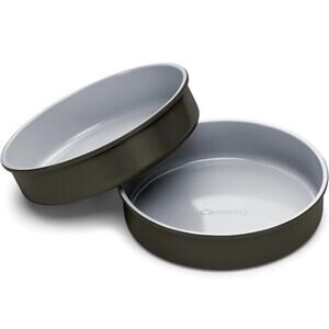 Caraway Non-Stick Ceramic 9” Circle‎ Pan - Black - Set of 2 - BNIB